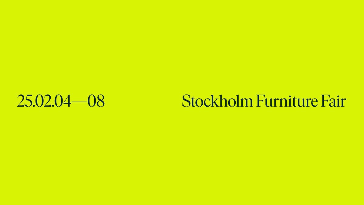 Stockholm Furniture Fair 2025