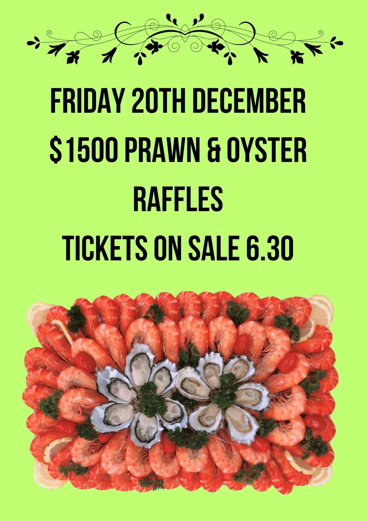 Prawn & Oyster Raffle