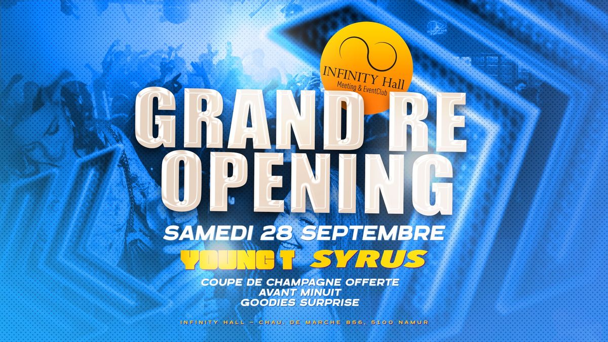 Grand RE OPENNING \ud83d\ude0d \u2022 Sam. 28 Septembre 