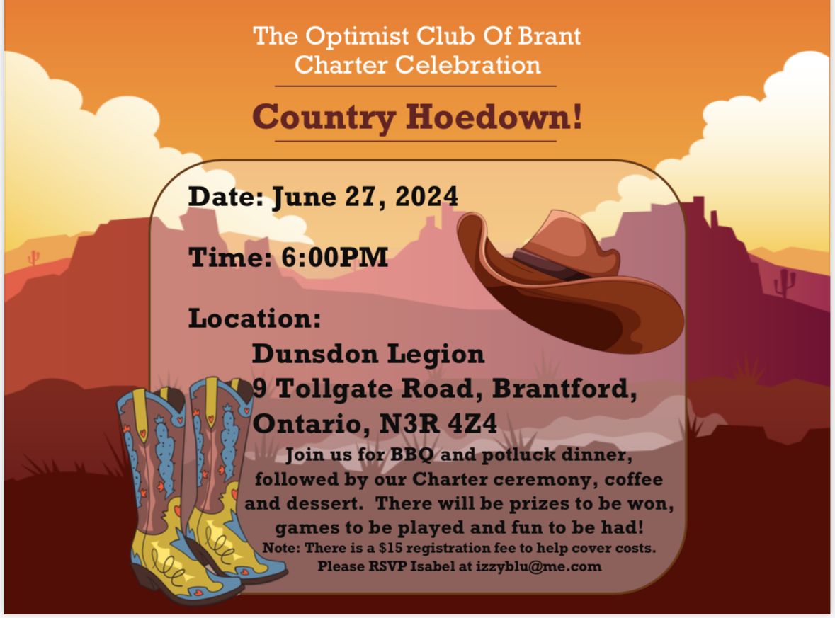Charter Party- Optimist Club of Brant 