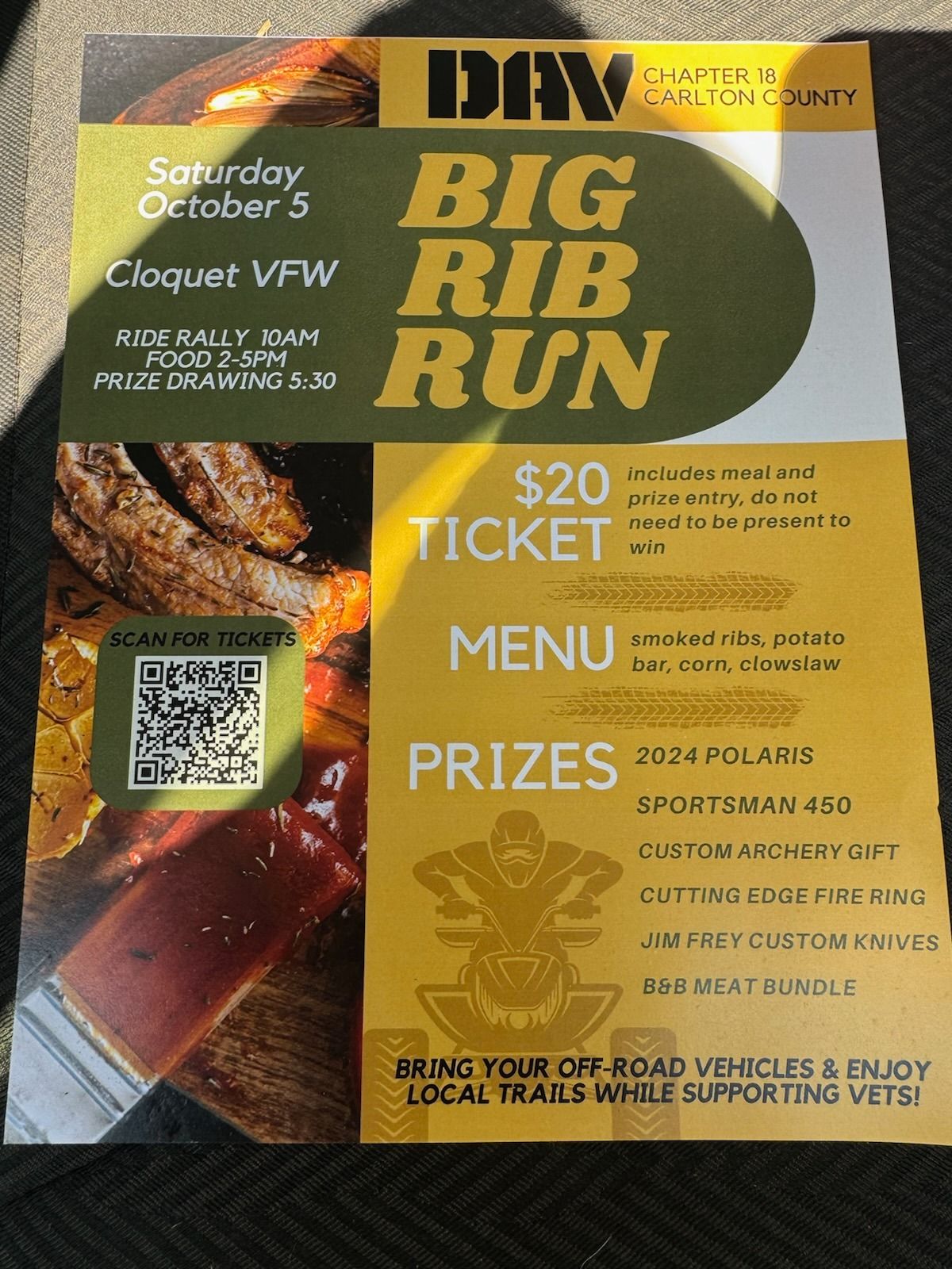 CLQ DAV Big Rib Run