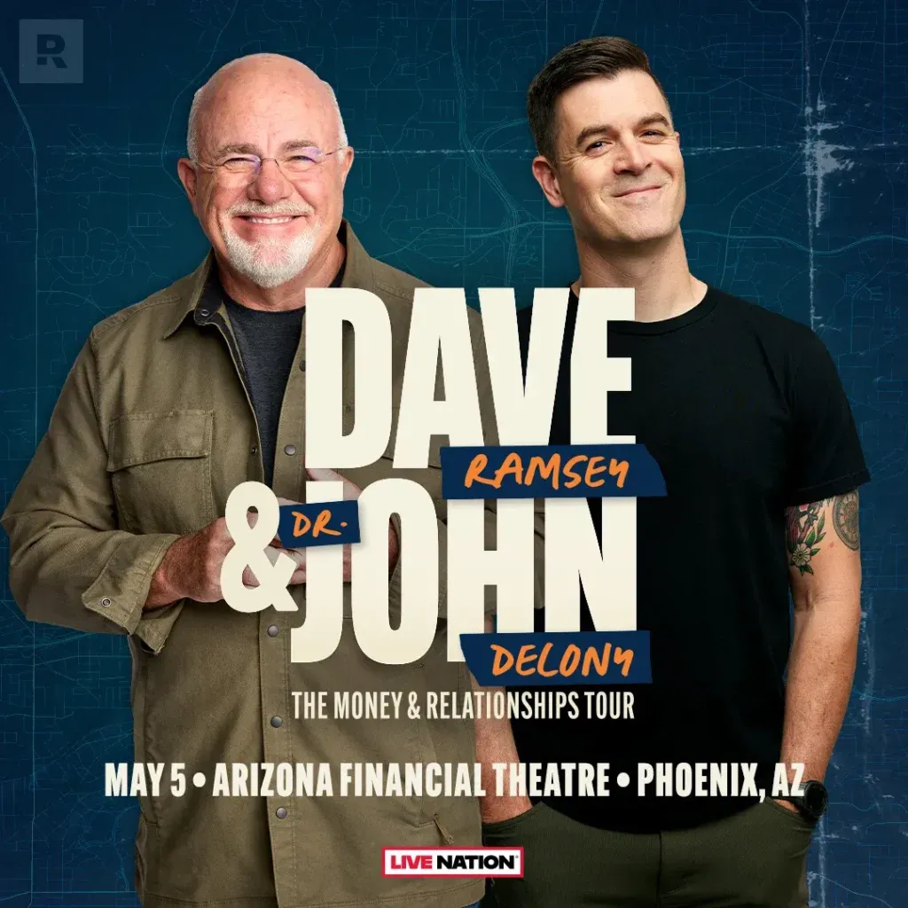 Dave Ramsey and Dr John Delony at Arizona Financial Theatre