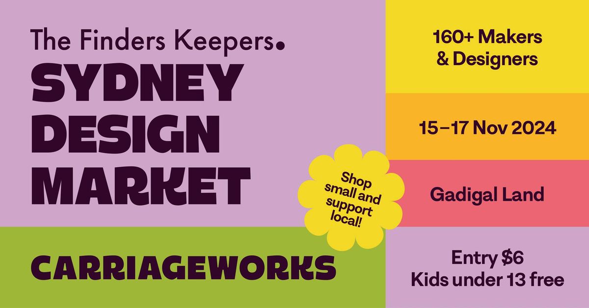 The Finders Keepers SS24 Sydney Design Market