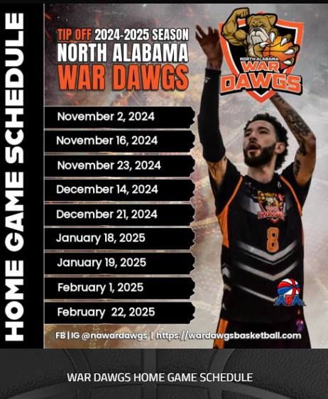 NORTH ALABAMA WAR DAWGS TIP OFF 2024-2025 SEASON