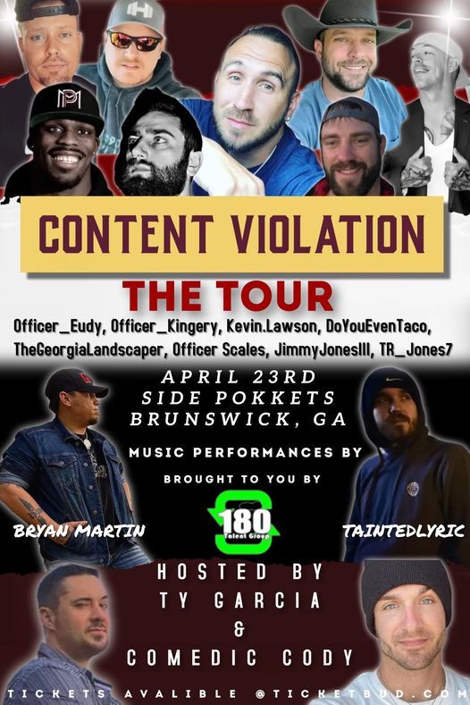 Content Violation LIVE At Side Pokkets, Side Pokkets, Brunswick, 23