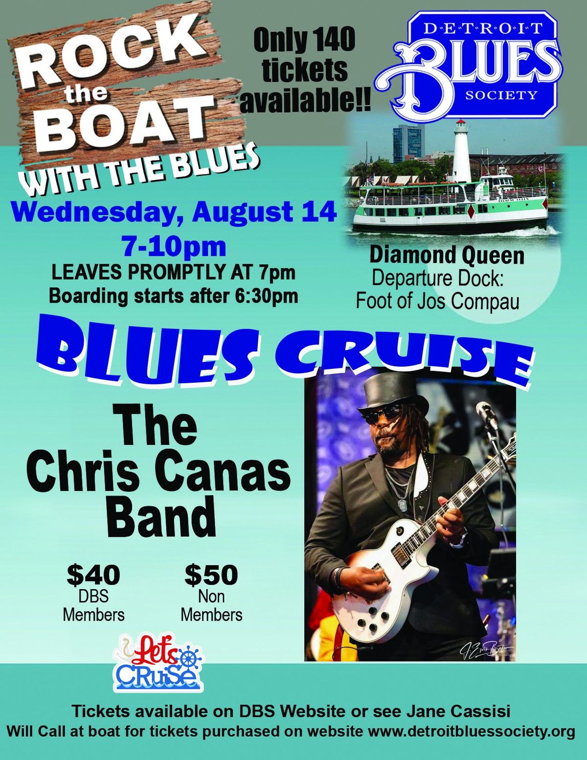 Chris Canas Band | Detroit Blues Society Blues Cruise