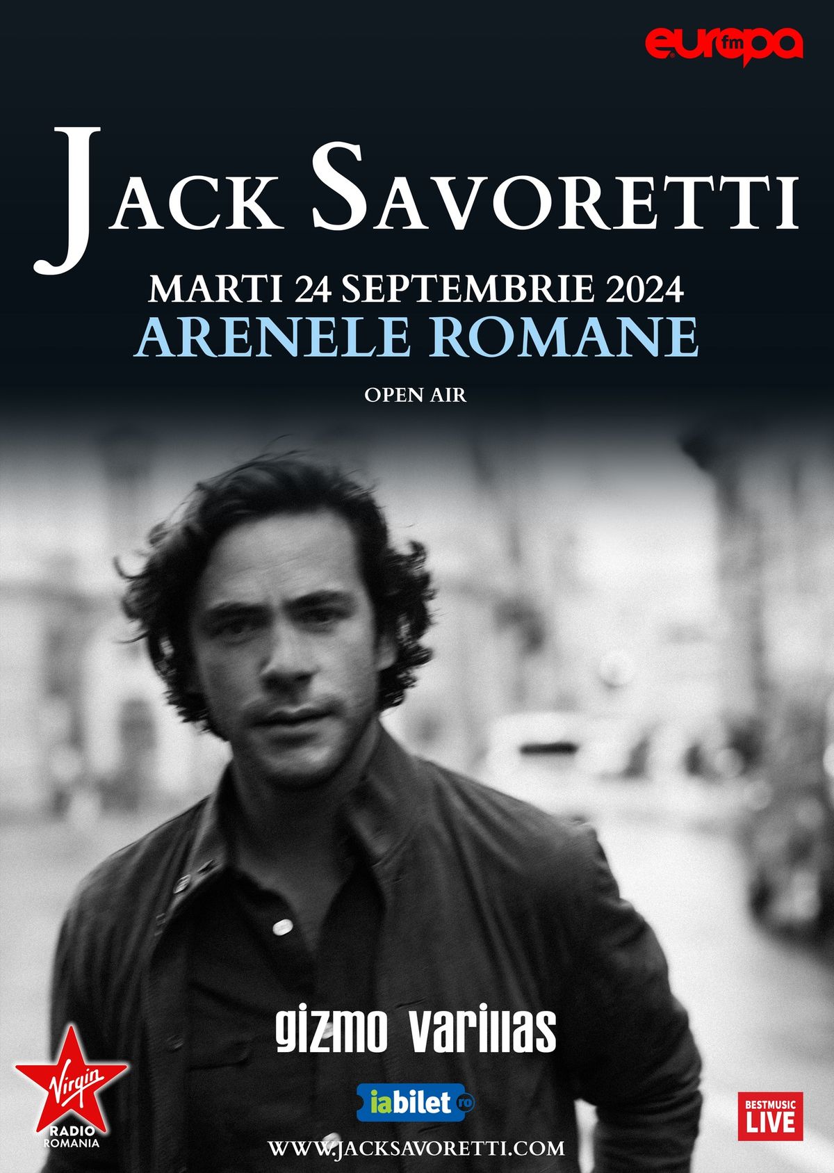 \ud83d\udd25 Jack Savoretti in concert la Bucuresti - 24 septembrie - Arenele Romane 