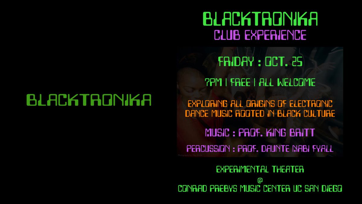 BLACKTRONIKA: Afrofuturism in Electronic Music