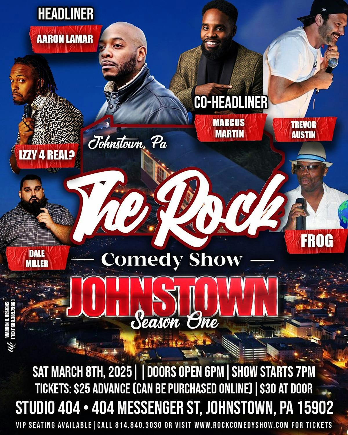 Rock Comedy Show Johnstown New Show & New Date