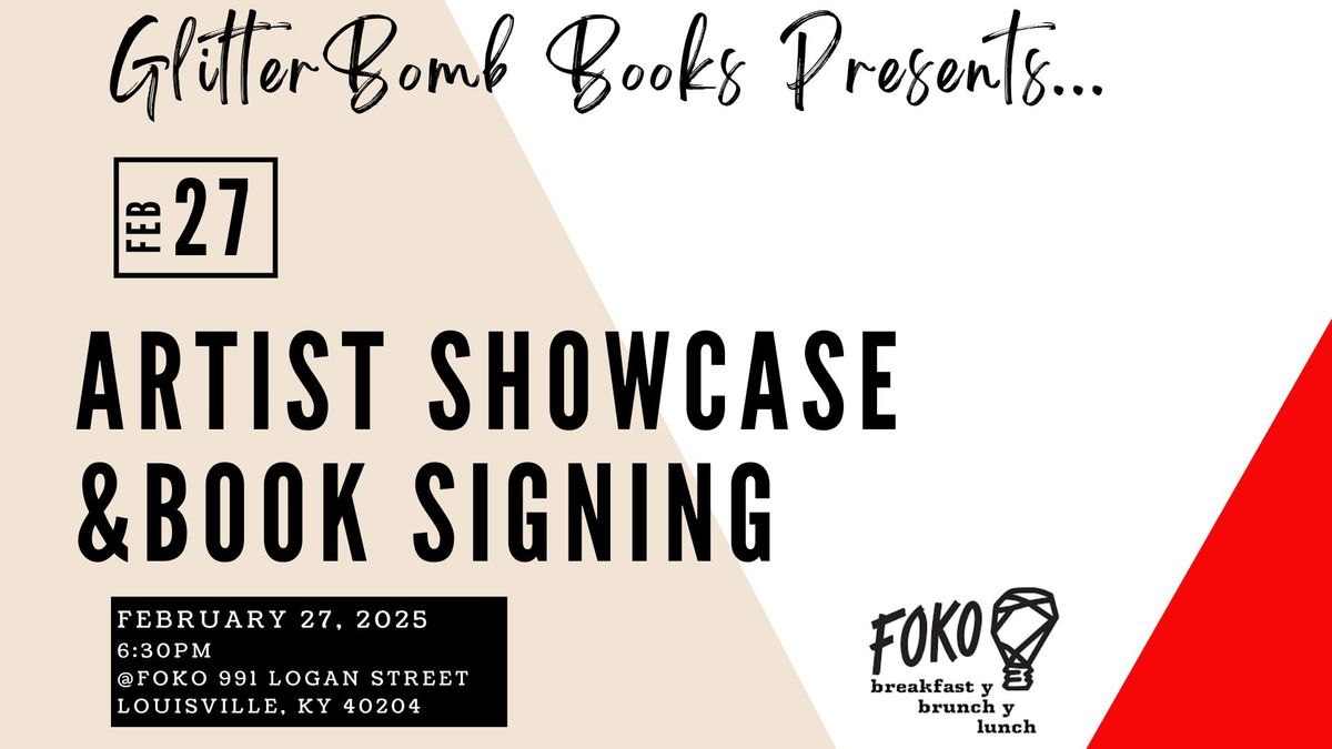 GlitterBomb Anthology Book Signing & Artist Showcase