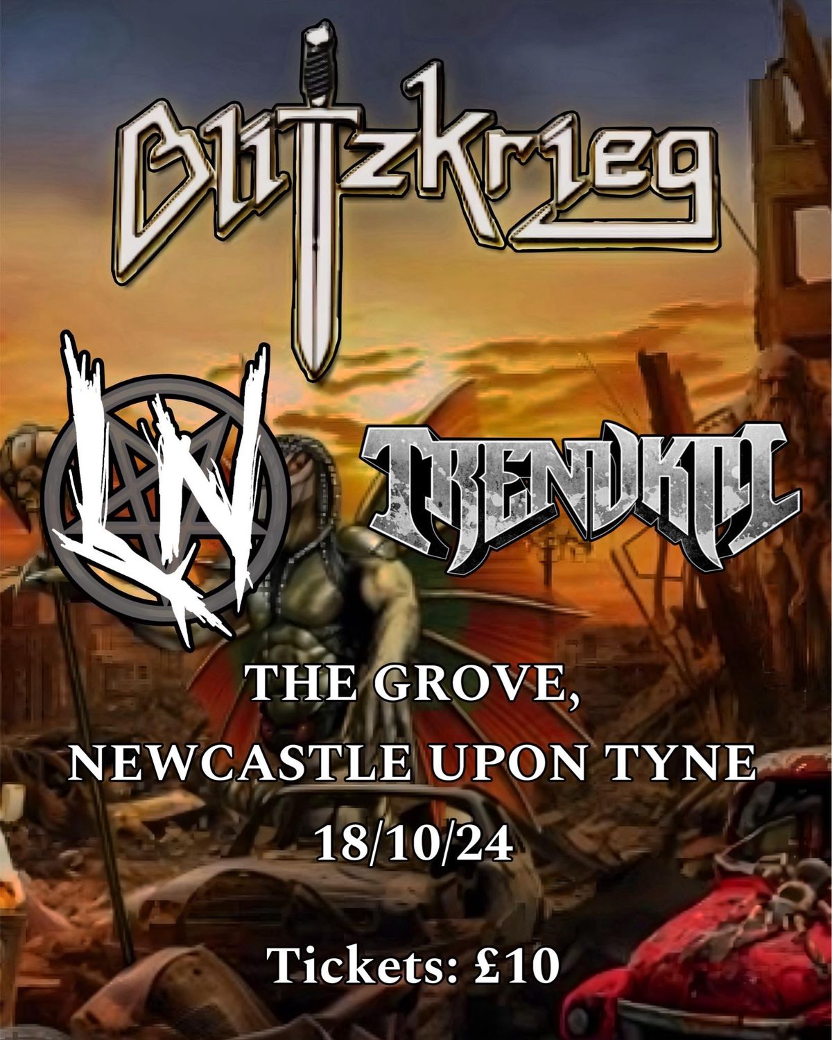 Blitzkrieg @ The Grove, Newcastle