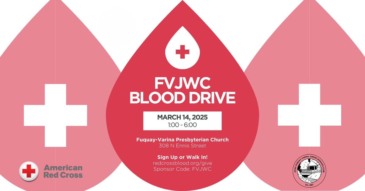 FVJWC Blood Drive - March 14, 2025