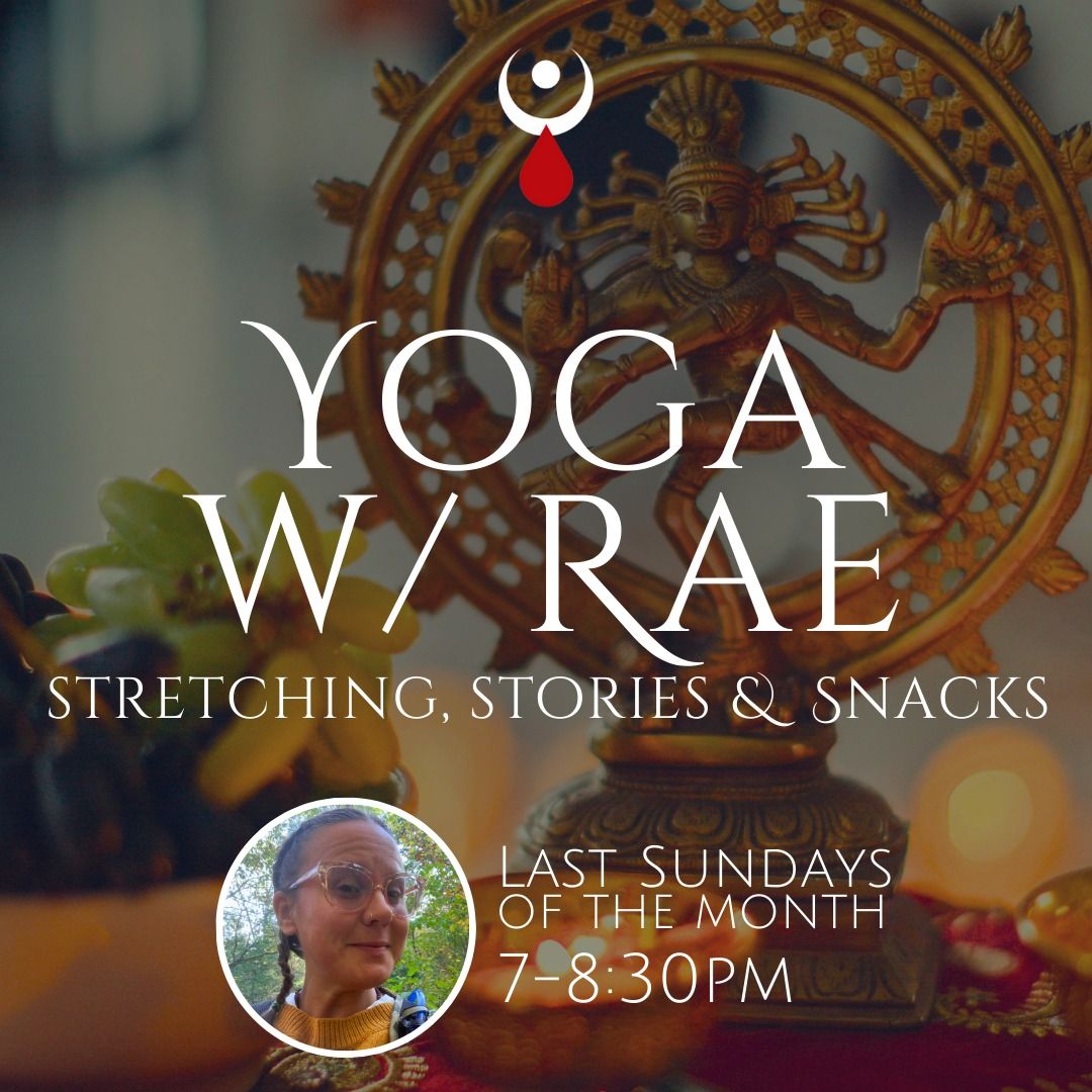 Yoga w\/ Rae: Stretching Stories, and Snacks! (Last Sundays of the Month)