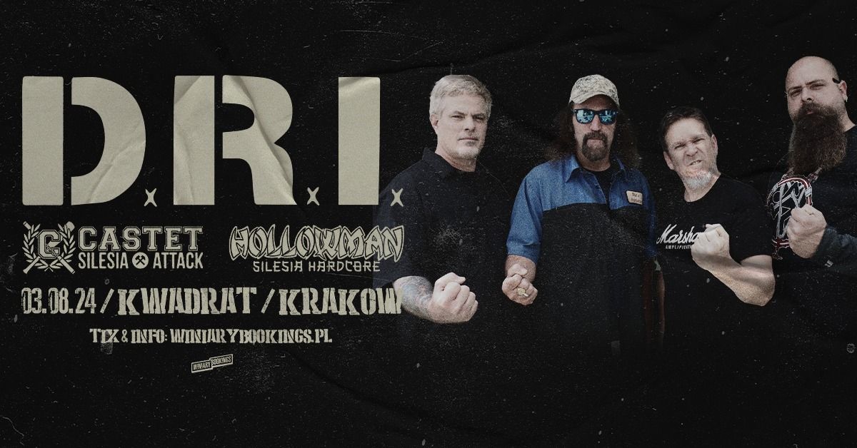 D.R.I. + Castet + Hollowman \/ 3.08.24 \/ Kwadrat, Krak\u00f3w