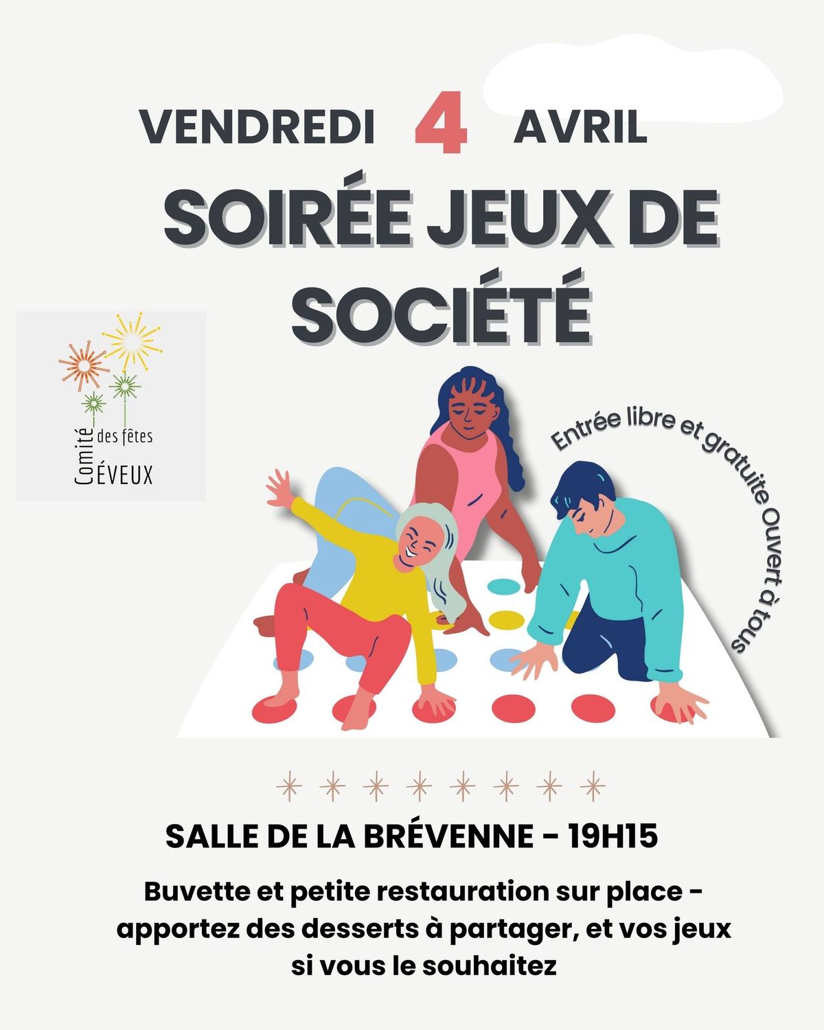 Soir\u00e9e jeux de soci\u00e9t\u00e9 pour petits et grands