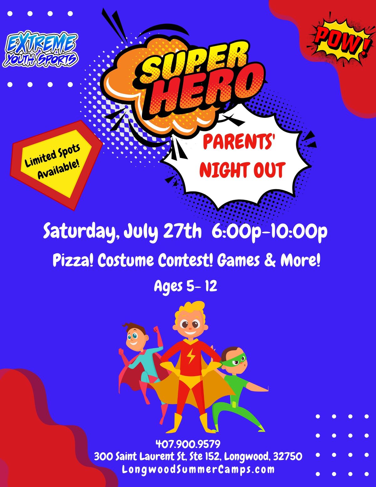 Super Hero Parents\u2019 Night Out!