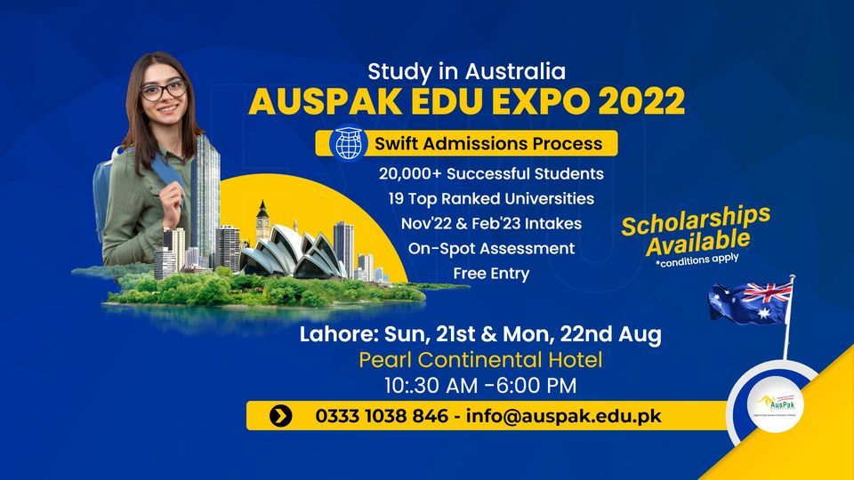 Lahore: Study in Australia Edu Expo 2022