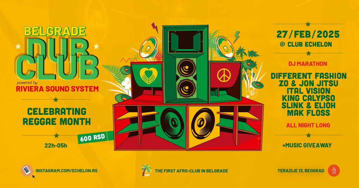 Belgrade Dub Club: Reggae month in different style and fashion