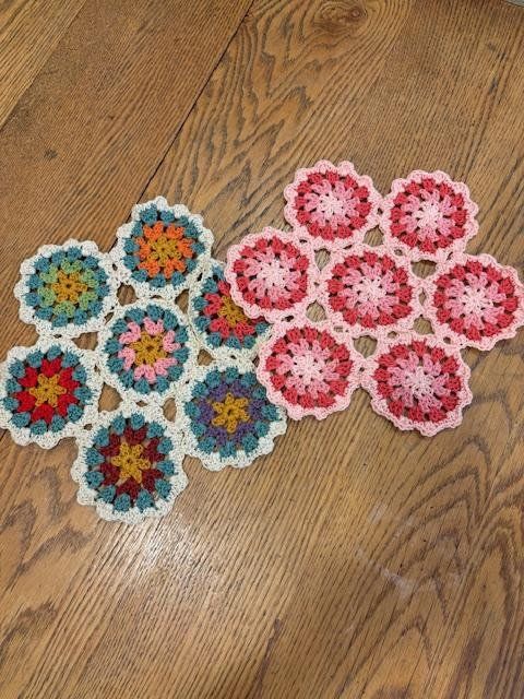 Granny Circle Crochet w\/ Lace Edge - February 15th