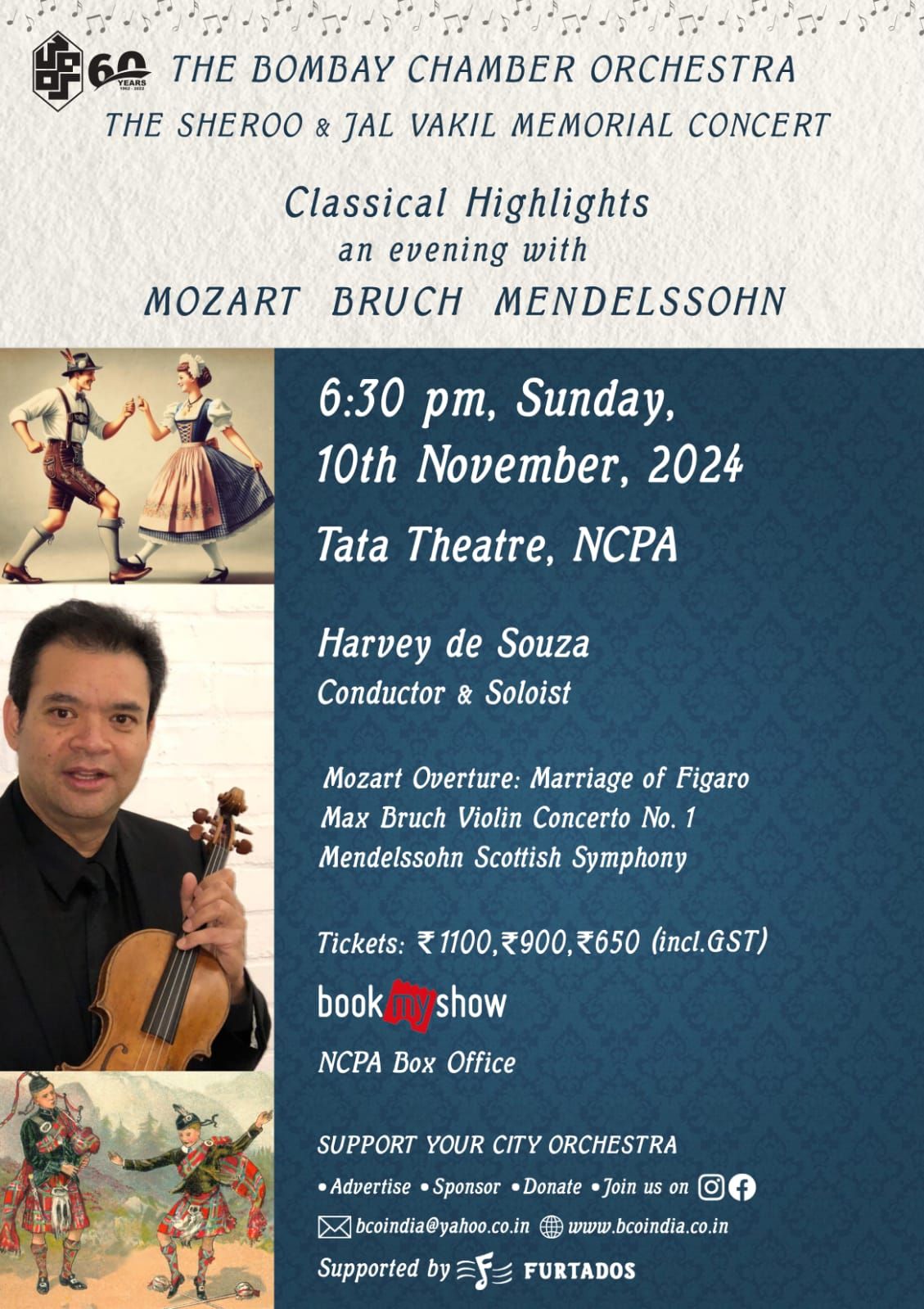 Harvey de Souza plays Bruch Violin Concerto with BCO!