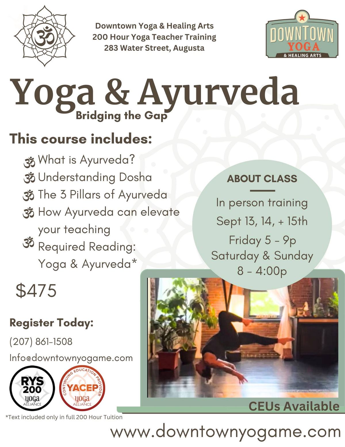 Yoga Teacher Training | Yoga & Ayurveda