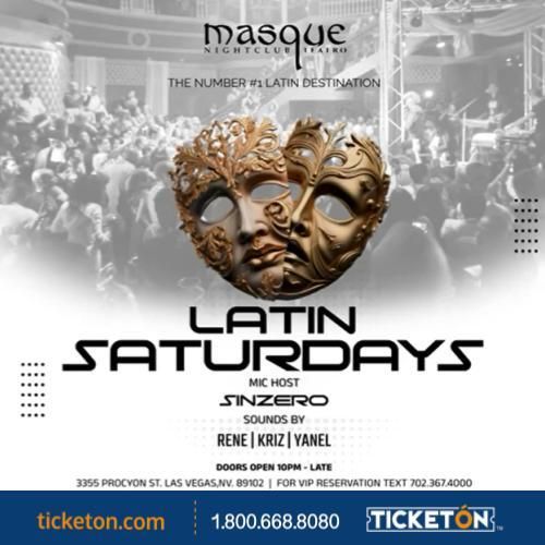 MASQUE NIGHT CLUB LATIN SATURDAYS