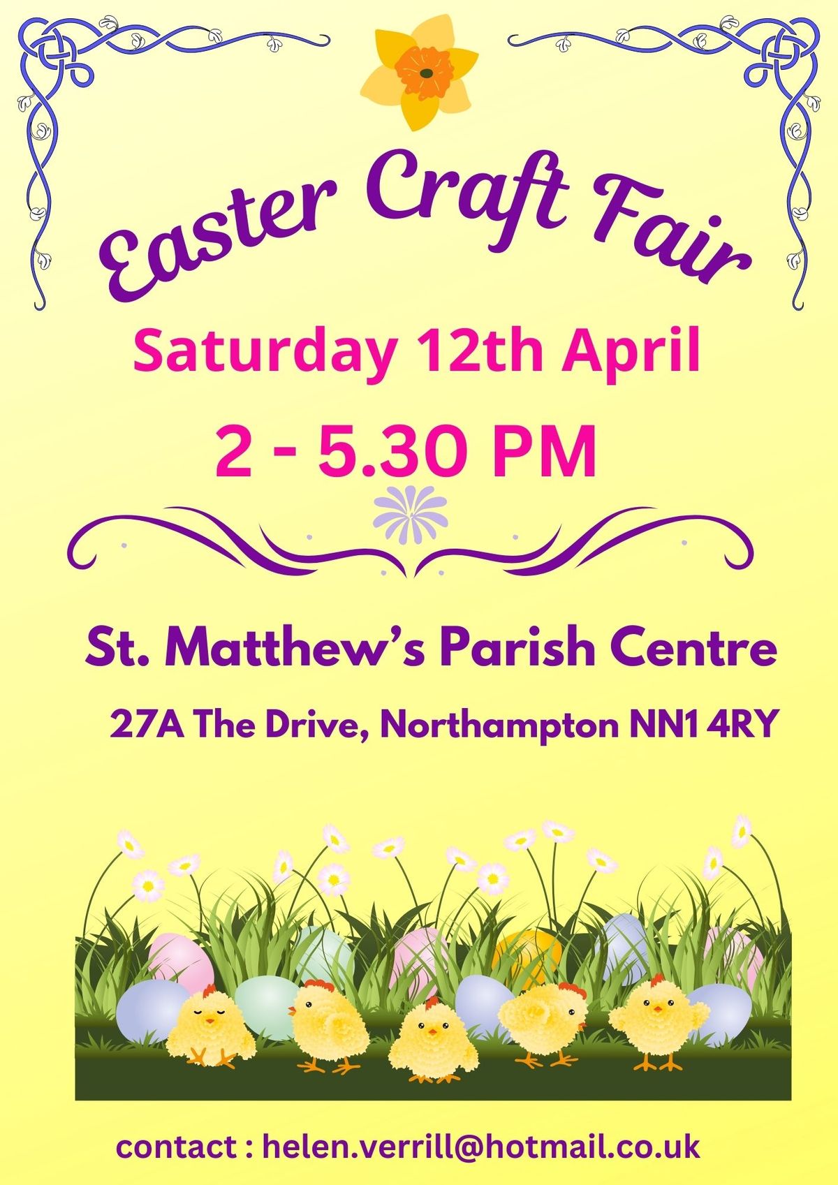 Easter Craft Fair at Saint Mathews Church Rooms