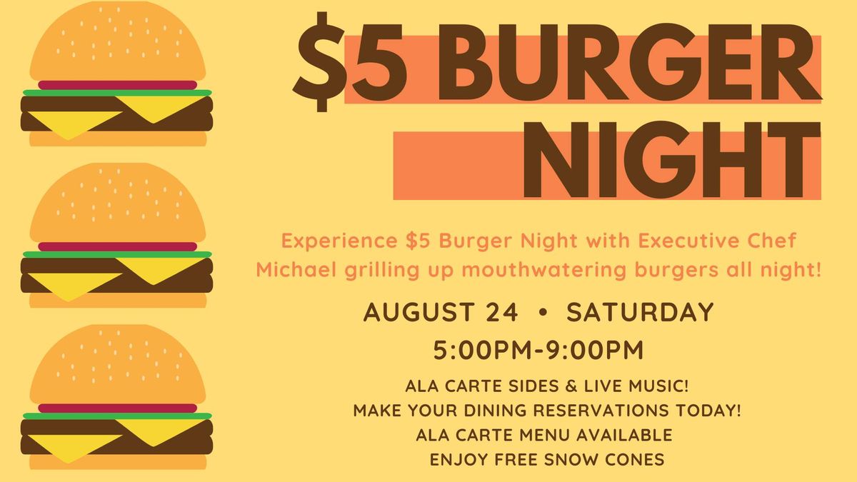 $5 Burger Night