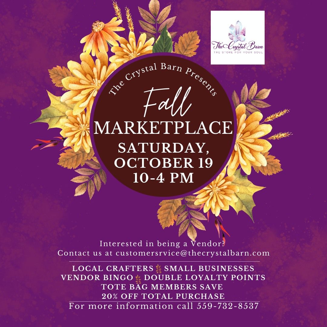 The Crystal Barn's Fall Marketplace