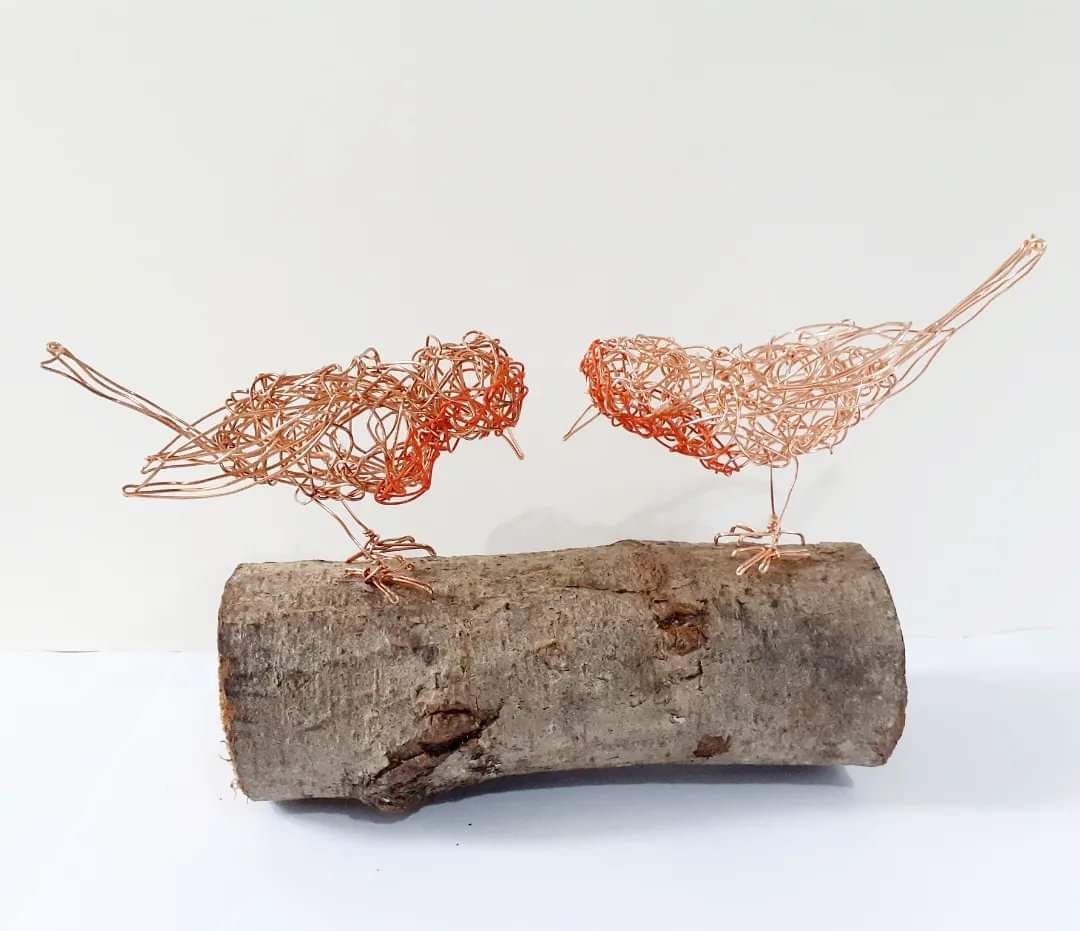 Create a pair of wire robins workshop