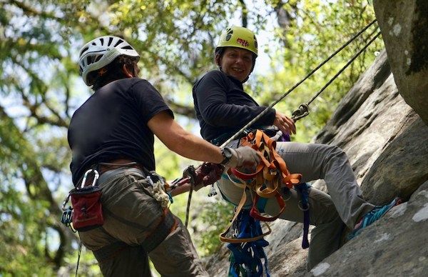 Climbers Rock Rescue Class Outdoors at Cragmont Park