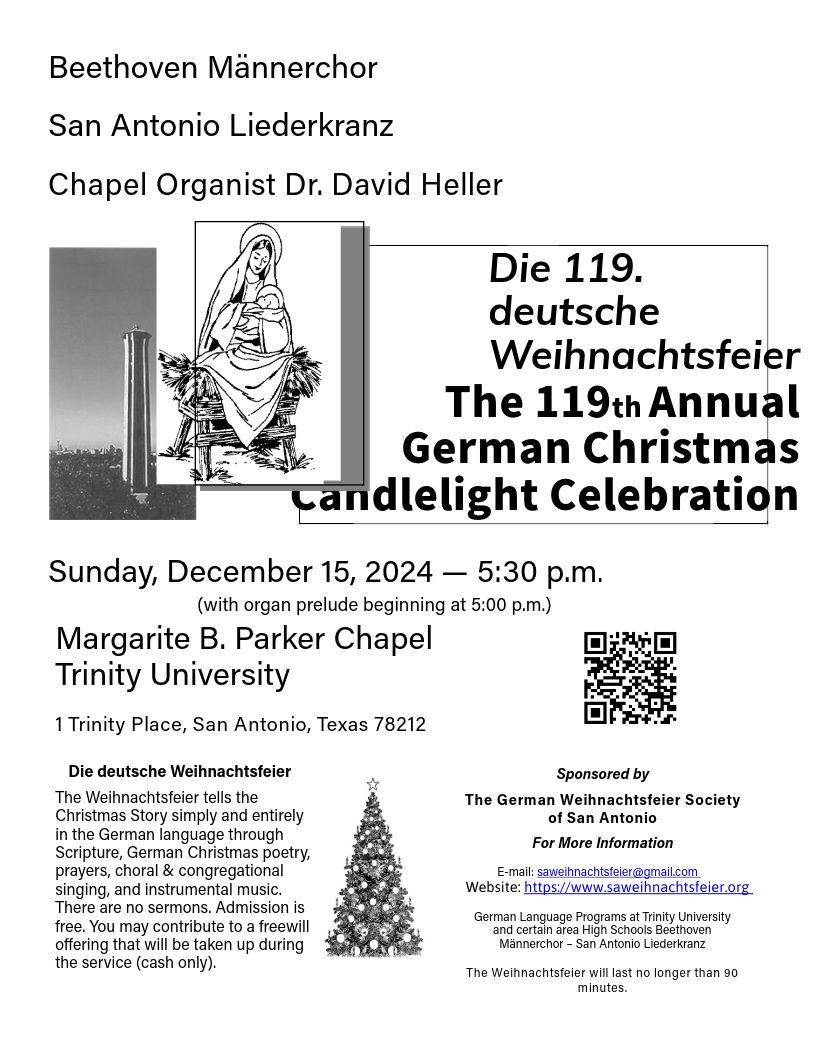 Die 119. deutsche Weihnachtsfeier\/The 119th Annual German Christmas Candlelight Celebration