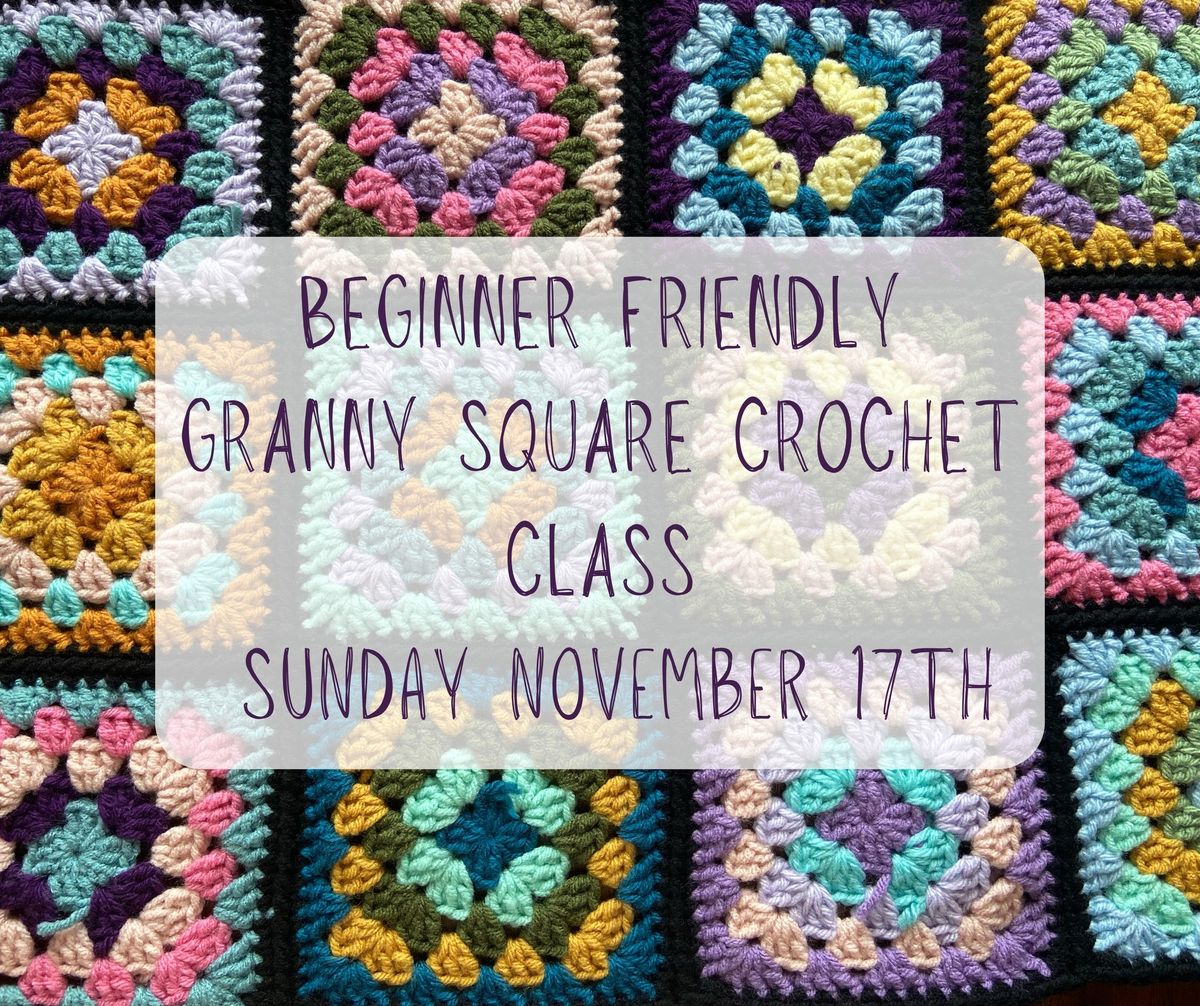 Christmas Ornament Granny Square Crochet Class 