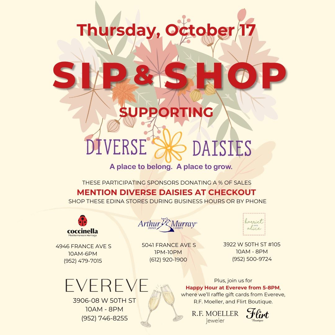 Sip & Shop Fundraising Event