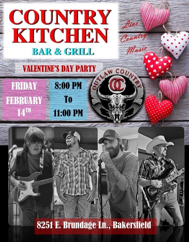 Outlaw Country at Country Kitchen ***Valentine's Dinner & Party***