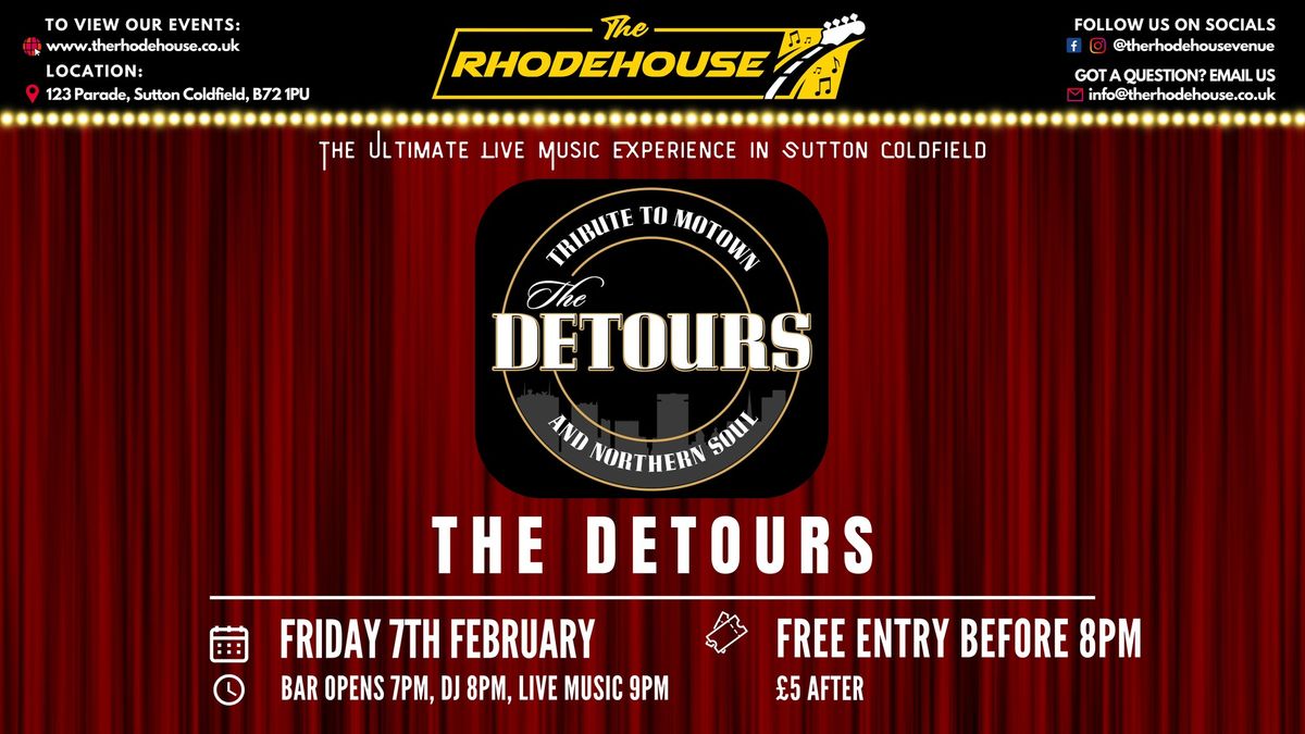 The Detours: Tribute to Motown & Northern Soul