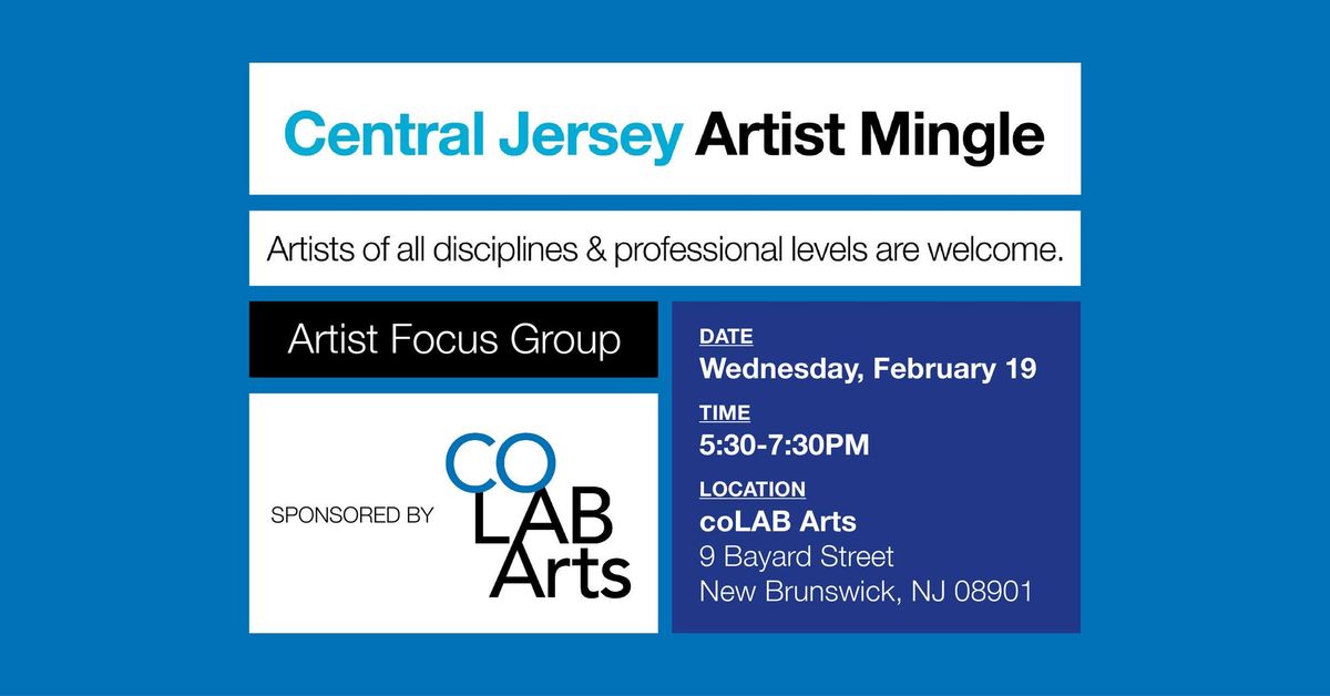 Artist Focus Group: Central Jersey Artists