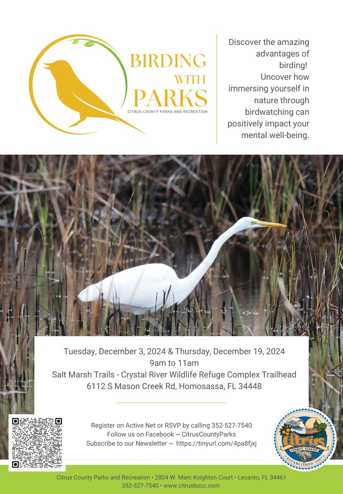 Birding with Parks ~ Salt Marsh Trails