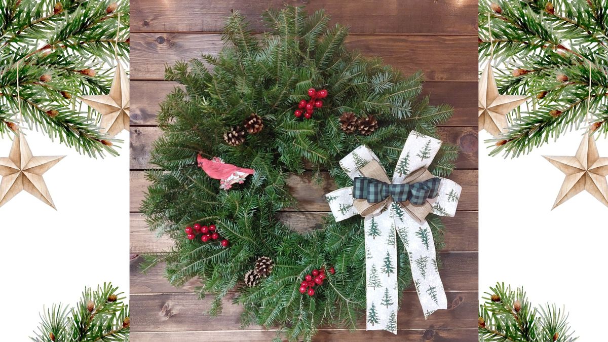 Fresh Evergreen Wreath Workshop #2