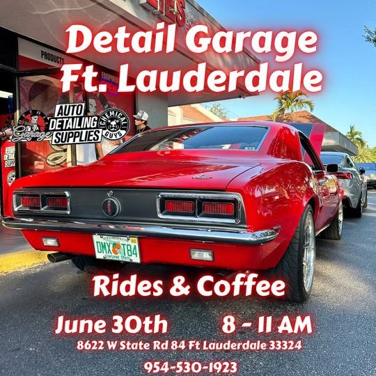 Rides & Coffee at Detail Garage Ft Lauderdale