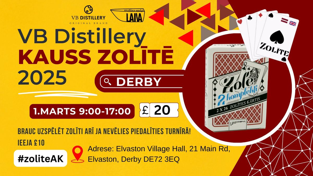 VB Distillery kauss zol\u012bt\u0113 2025 - DERBY