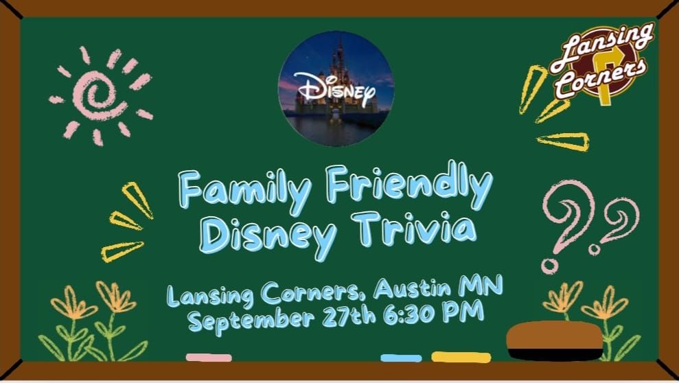 Family Friendly Disney Trivia