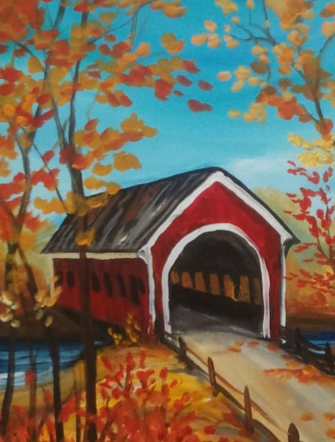 Covered Bridge in the Fall