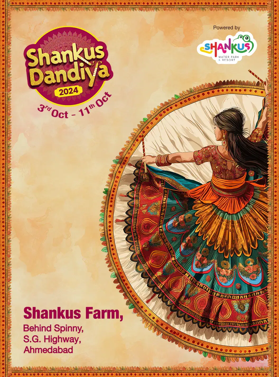 Shankus dandiya at Shankus Farm Music and Trending event Tickets Ahmedabad -