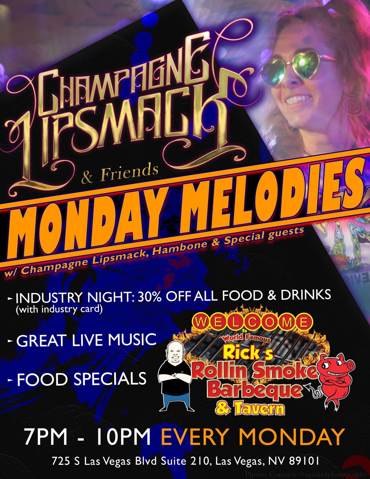 Champagne Lipsmack & Friends Monday Melodies - Guest artist Sal Giordano