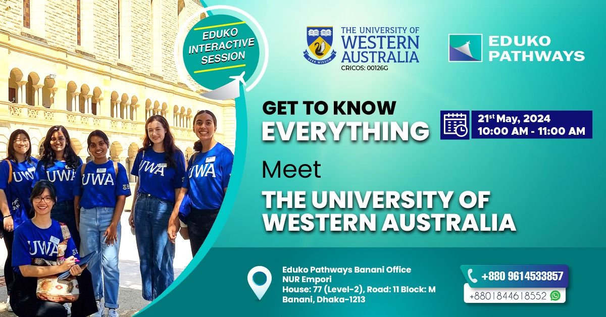 Eduko Interactive Session: Meet the University of Western Australia