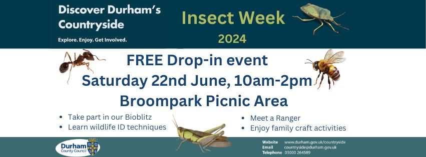 Free drop in event. Broompark Picnic Area. Saturday 22nd June. 10am-2pm. All welcome.