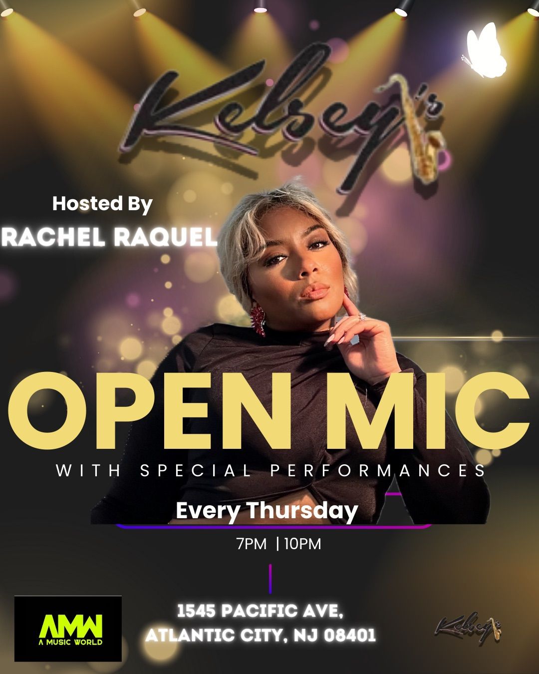 AMW BAND Open Mic Hosted by Rachel RaQuel & ShowTyme Brooks @ Kelsey's Atlantic City 