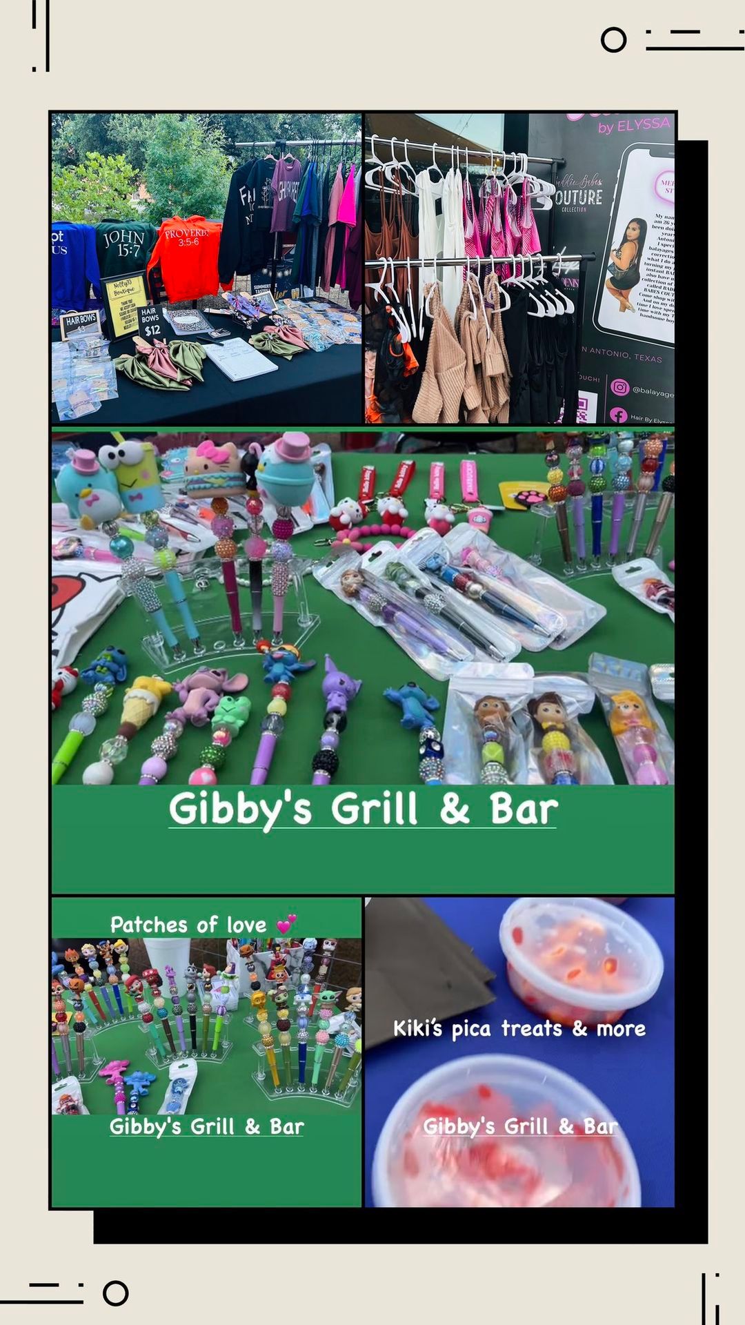 Local vendors pop up on Gibbys patio 