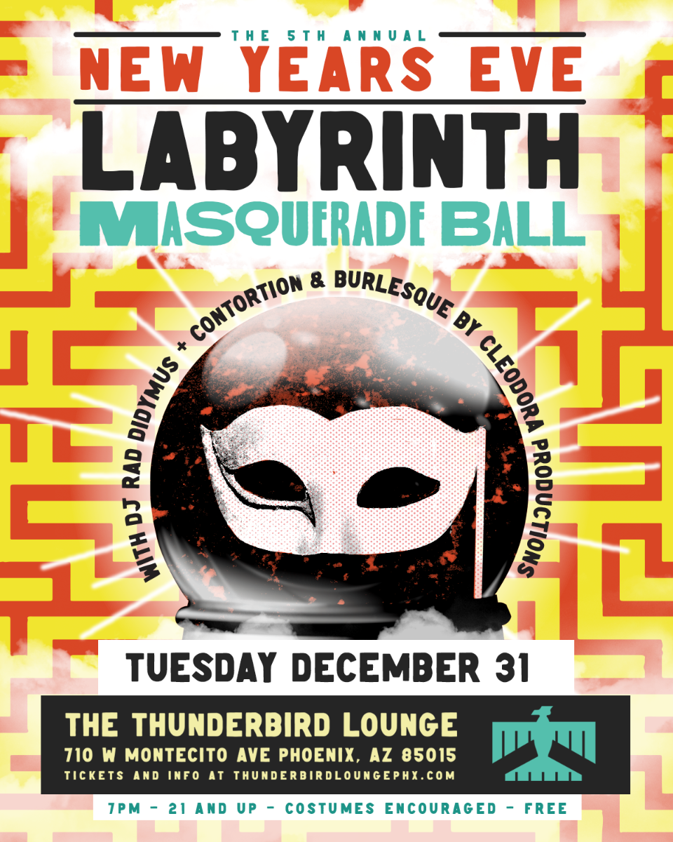 5th Annual NYE Labyrinth Masquerade Ball at Thunderbird Lounge